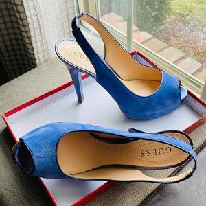 Guess Purple Suede Heels